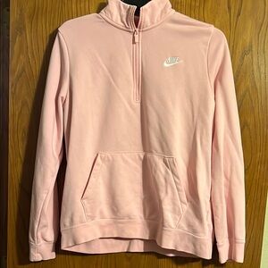 Nike Pink Quarter-Zip Pullover